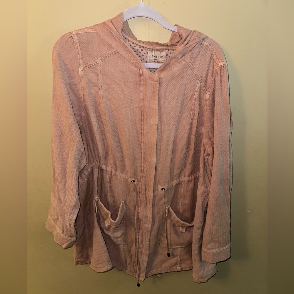 Torrid Light Pink Utility Jacket